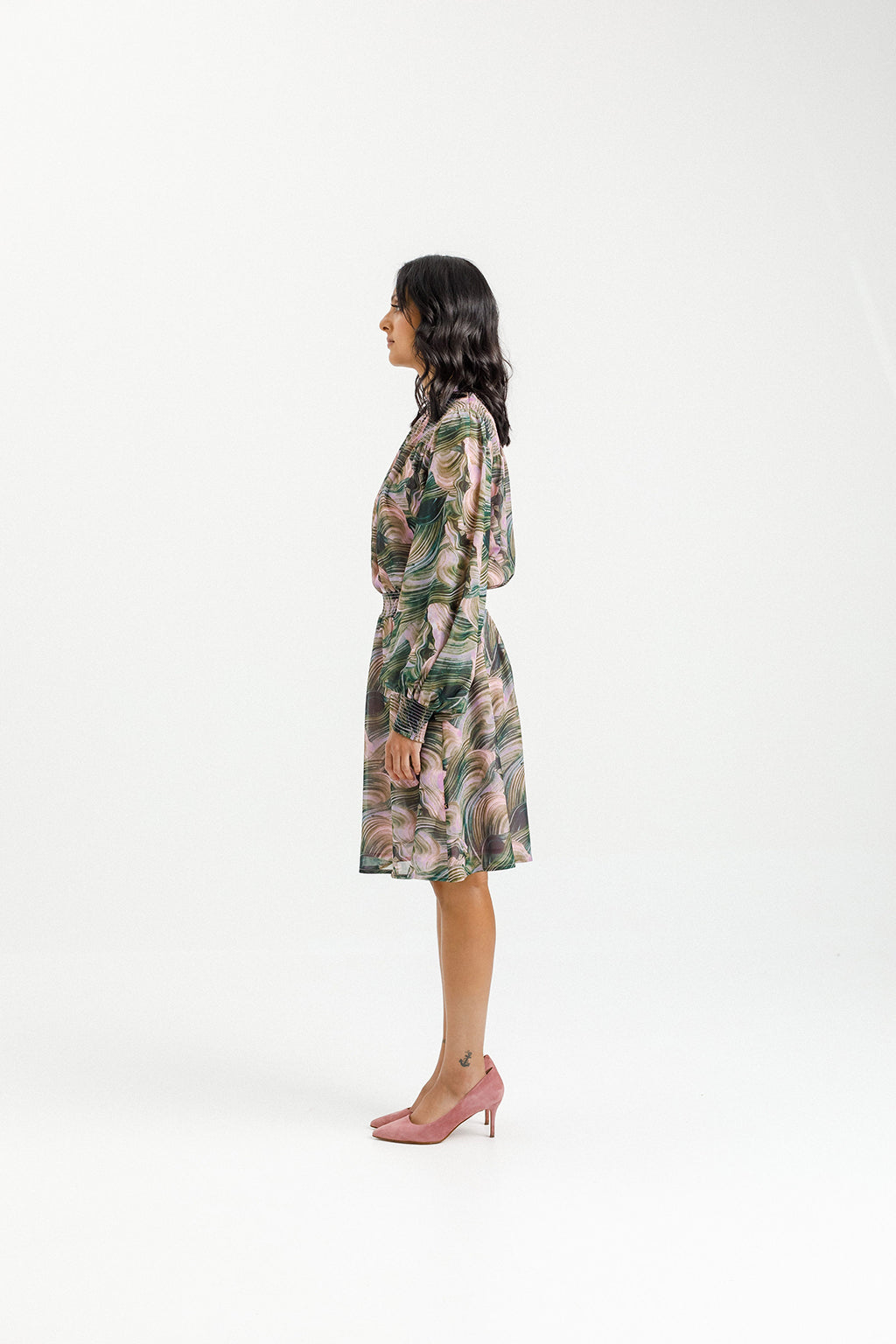 Charlotte Dress - Bloom Swirl