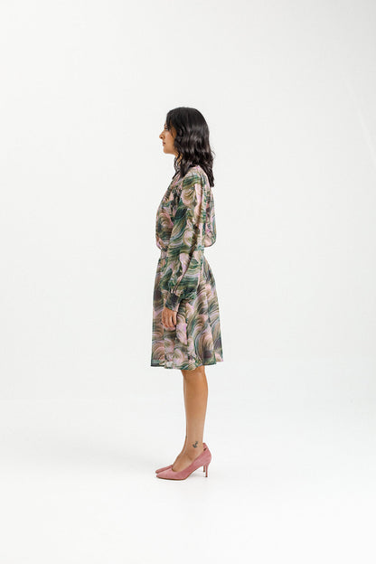 Charlotte Dress - Sale - Bloom Swirl