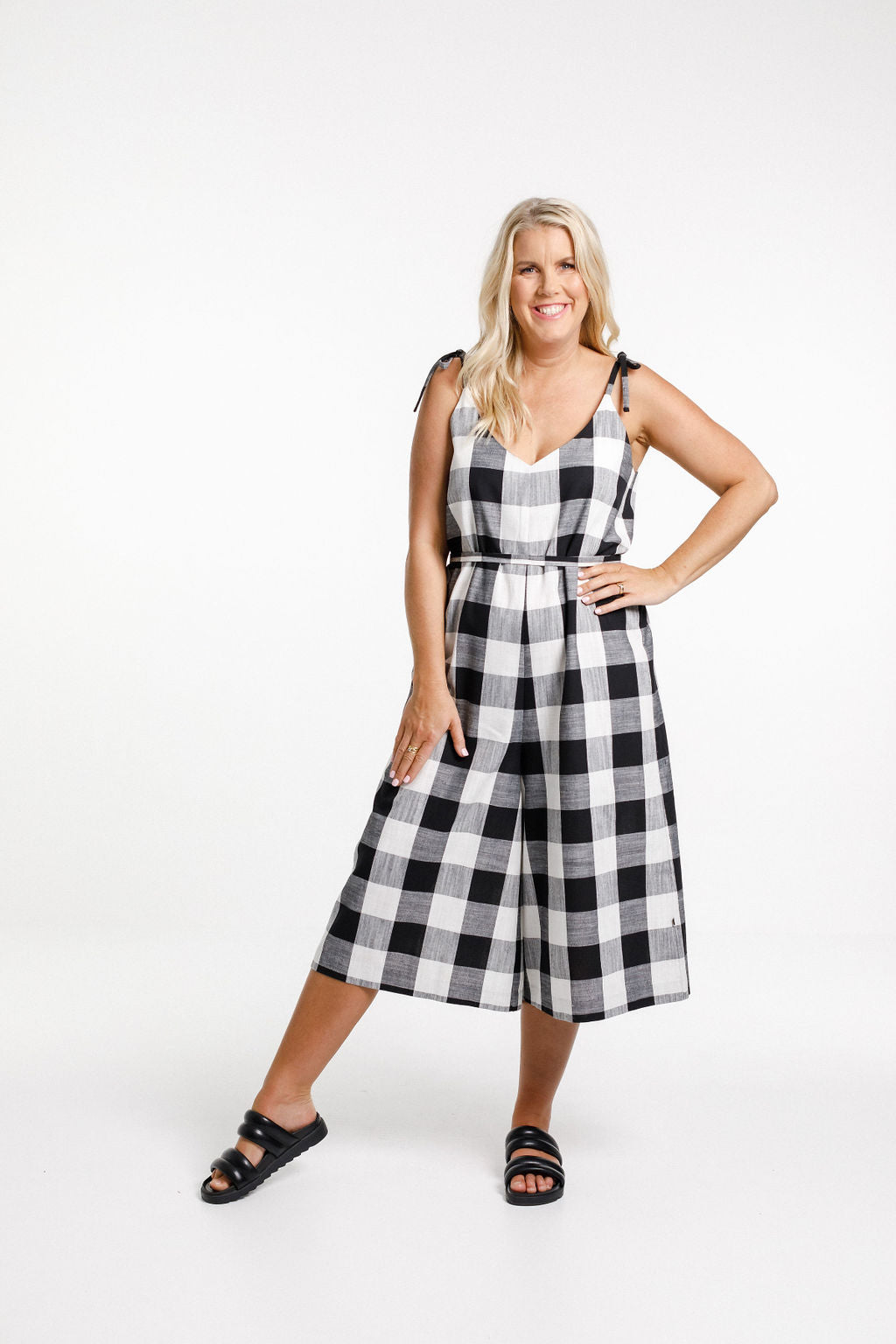 Sophia Jumpsuit - Gingham Check