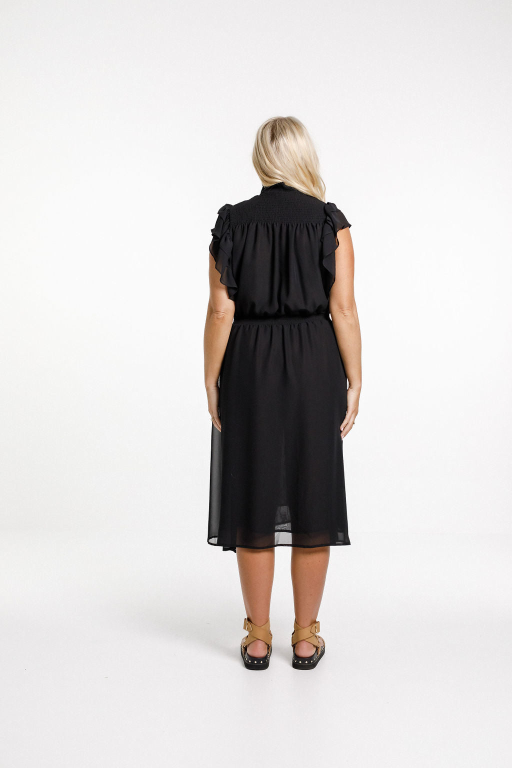 Charlie Midi Dress - Black