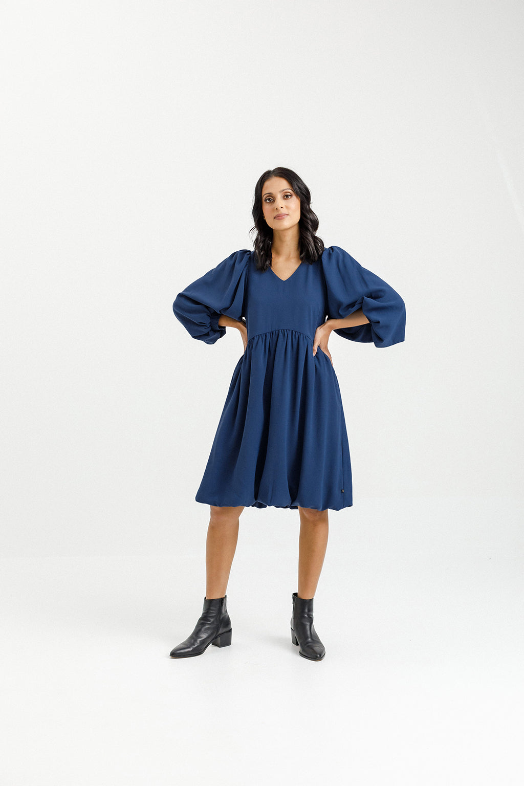 Molly Dress - Sale - Indigo Blue