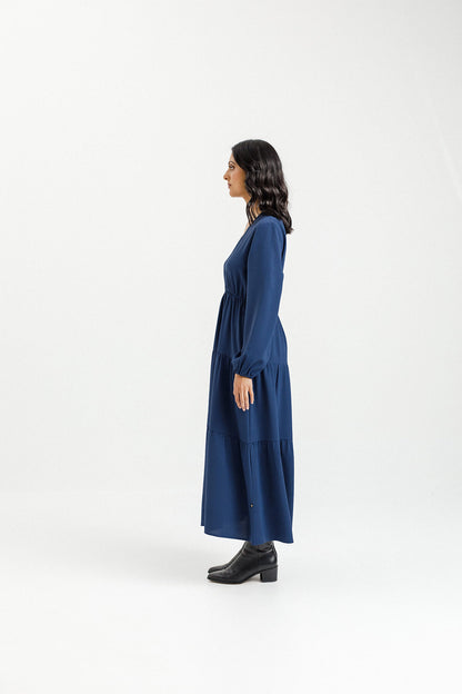 Flora Dress - Sale - Indigo Blue