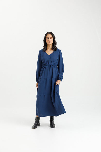 Flora Dress - Sale - Indigo Blue