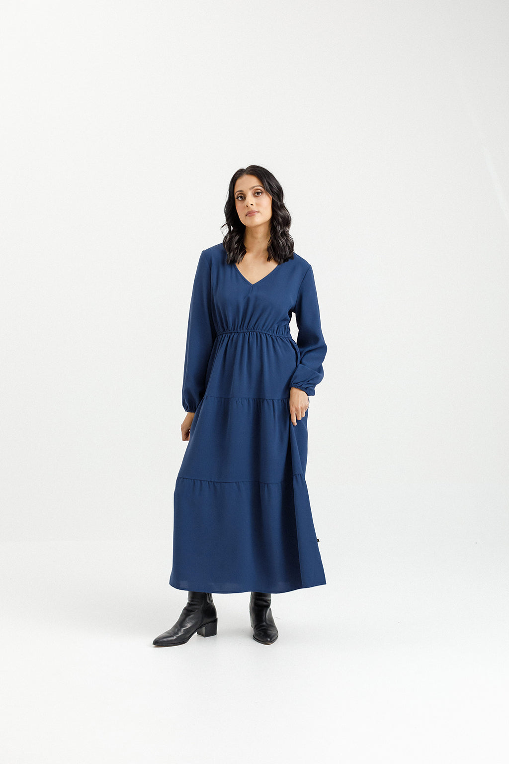 Flora Dress - Sale - Indigo Blue