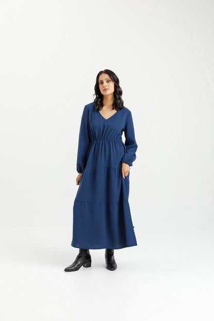 Flora Dress - Sale - Indigo Blue