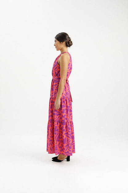 August Dress - Sunset Floral