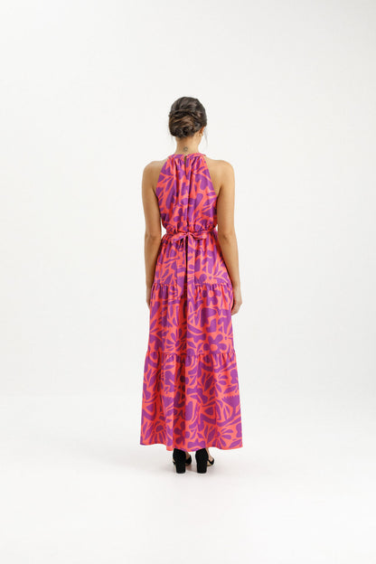 August Dress - Sunset Floral