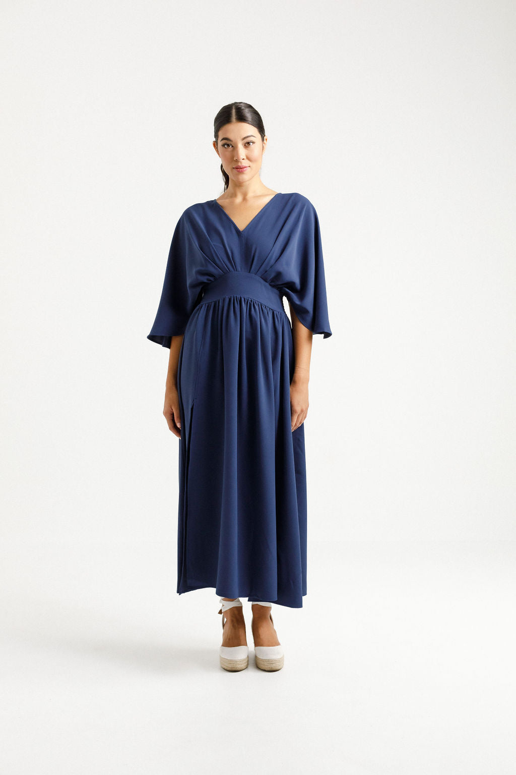 Sara Dress - Indigo Blue