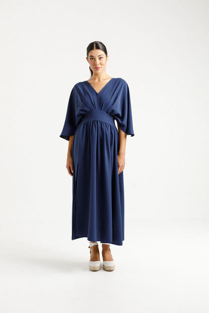 Sara Dress - Indigo Blue