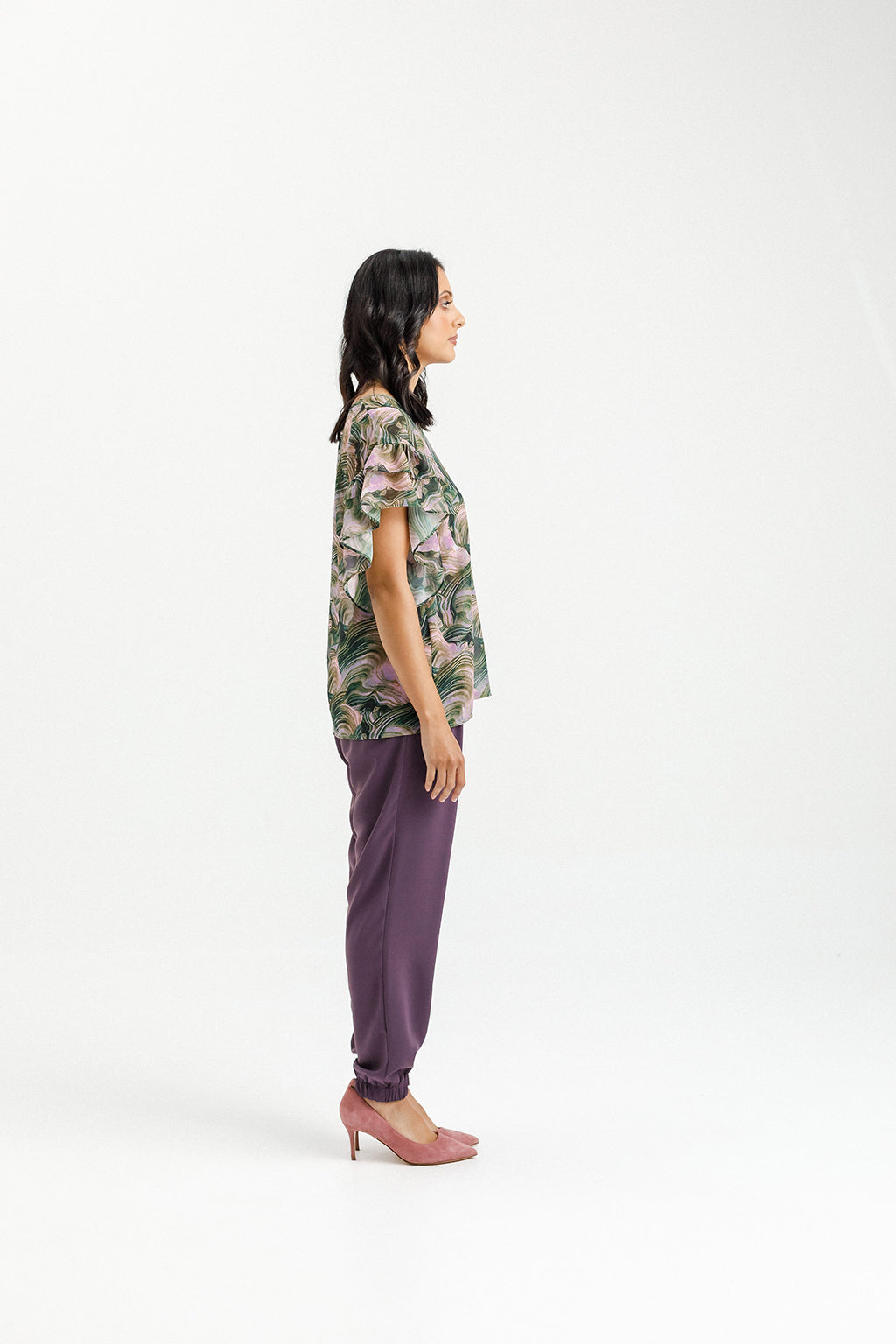 Evelyn Blouse - Bloom Swirl