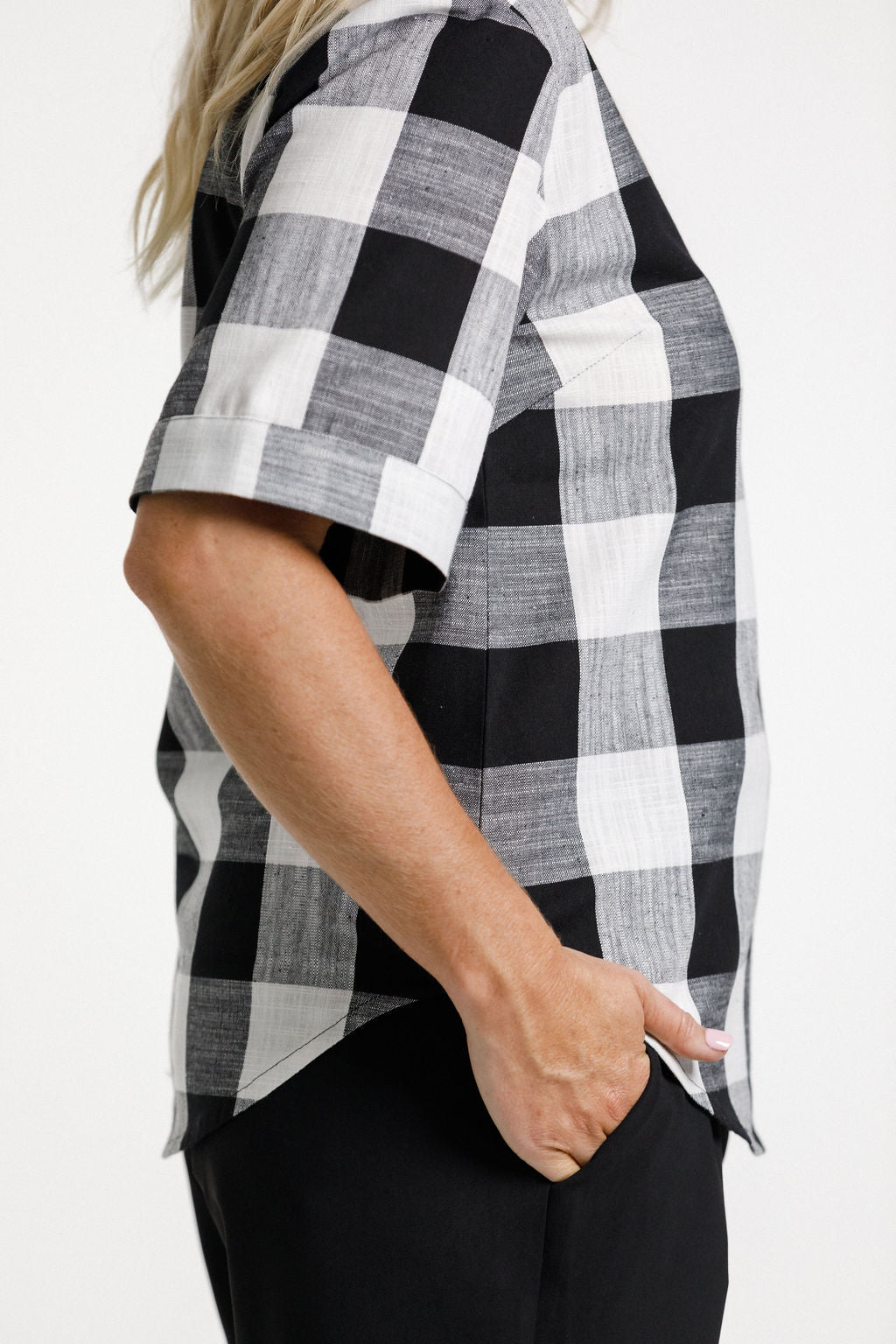 Sandrine Top - Gingham Check