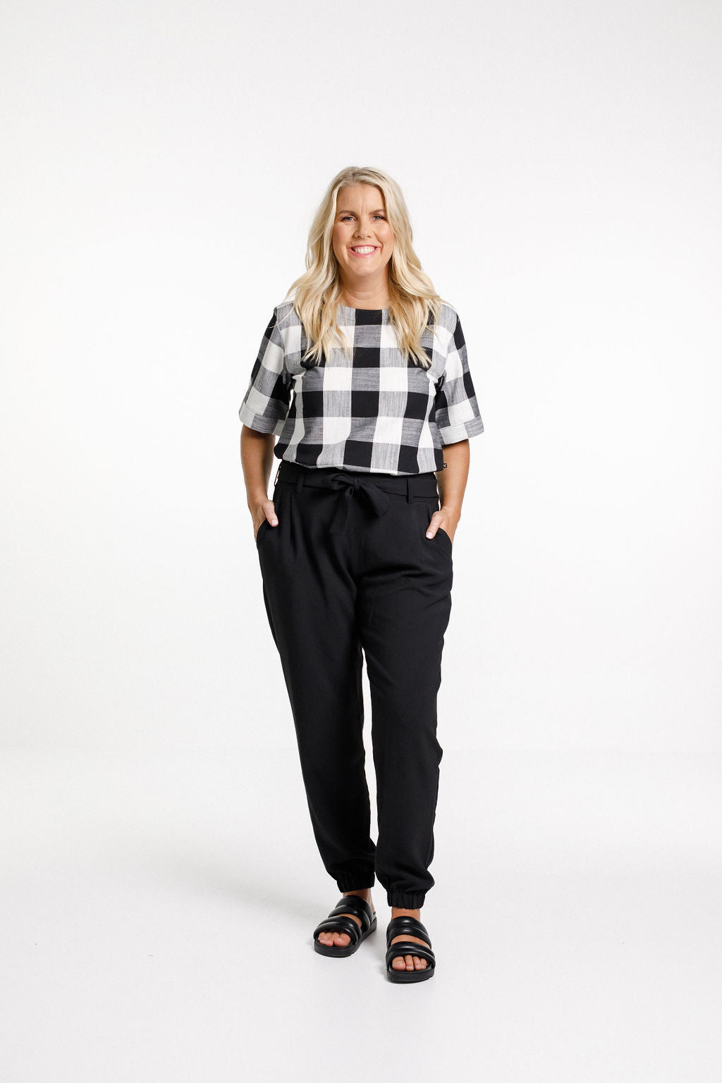 Sandrine Top - Gingham Check