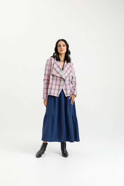 Shylah Jacket - Pink Plaid