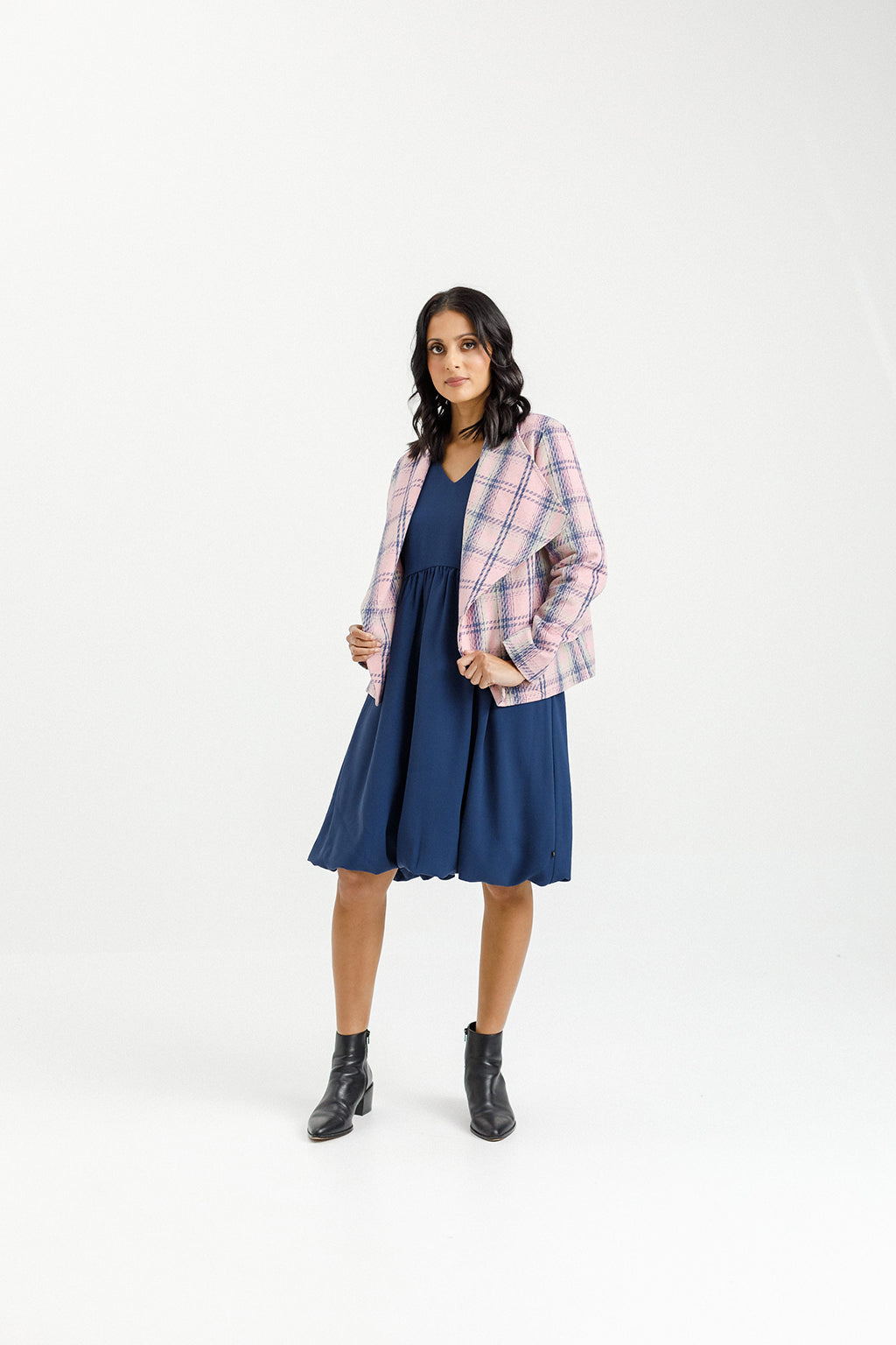 Shylah Jacket - Pink Plaid