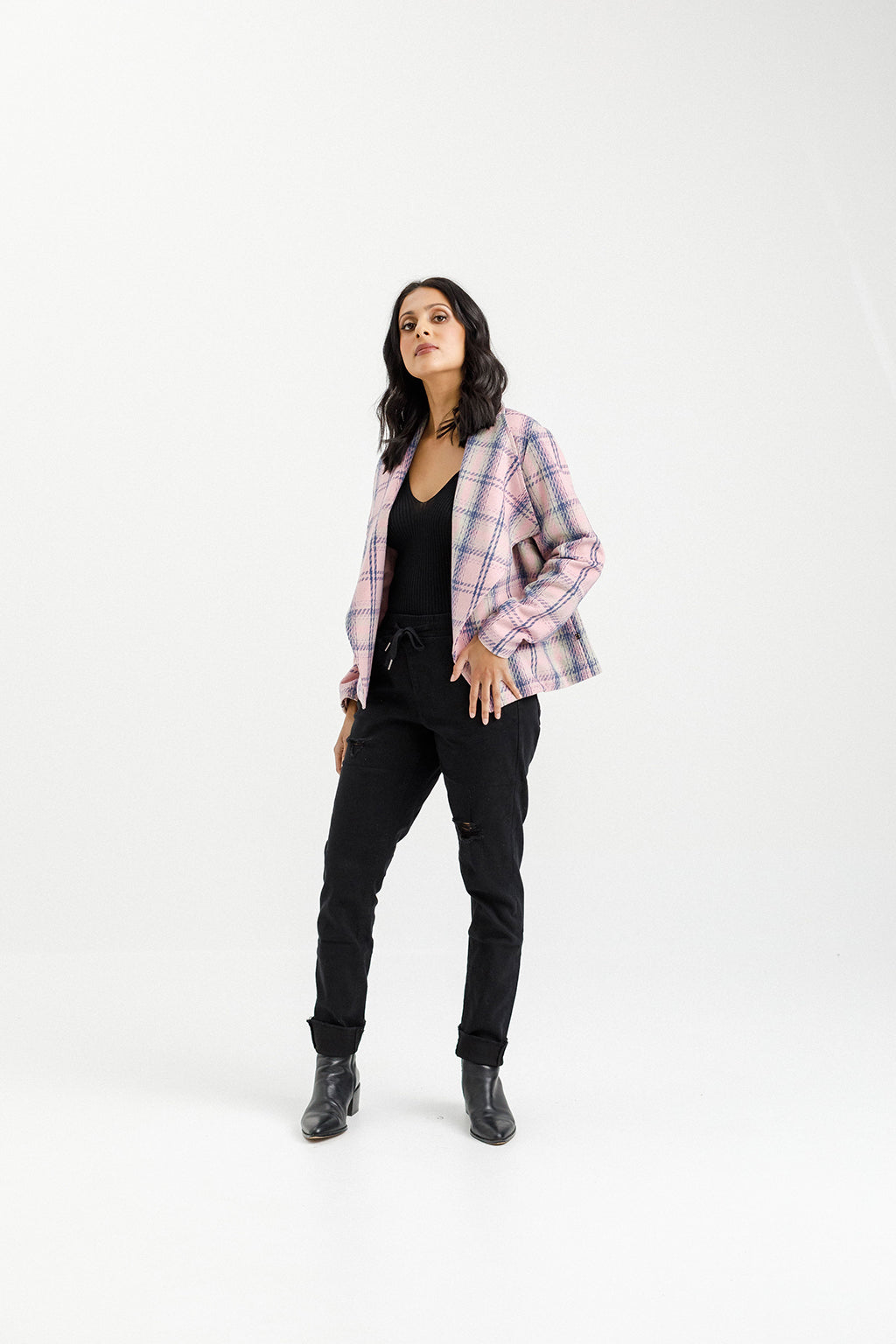 Shylah Jacket - Sale - Pink Plaid