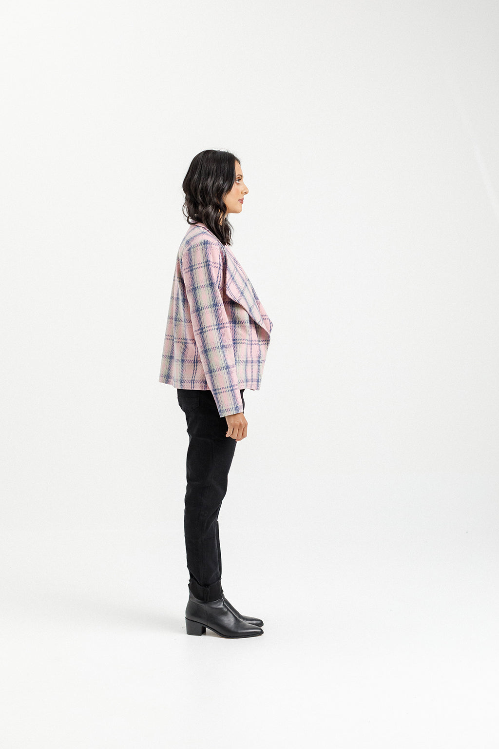 Shylah Jacket - Pink Plaid