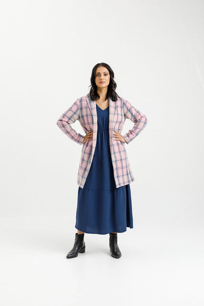 Haley Coat - Sale - Pink Plaid