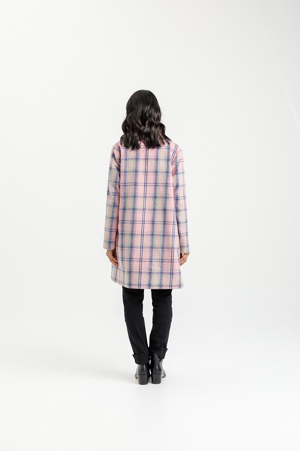 Haley Coat - Sale - Pink Plaid