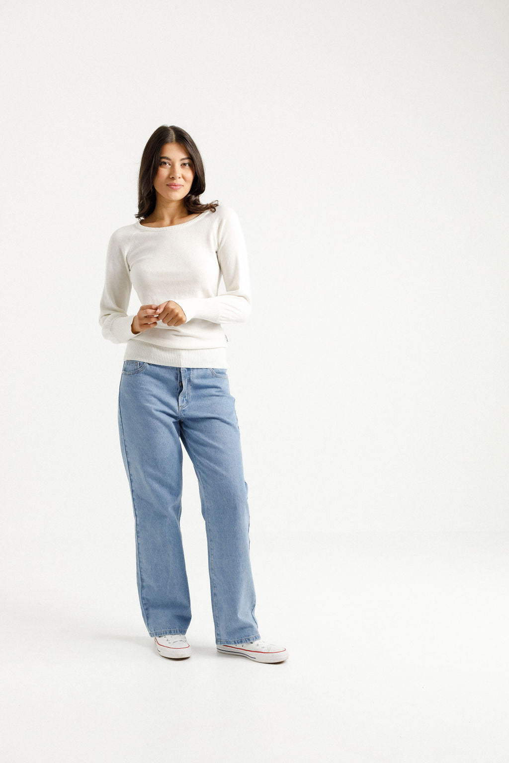 Knitted Grace Crew - Milk