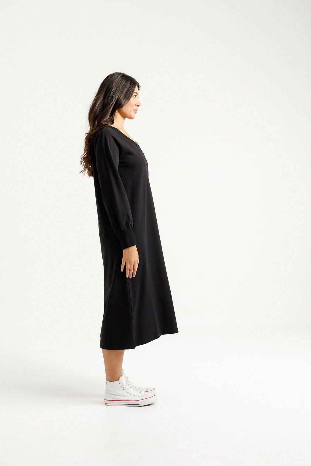 Laney Dress - Black with Mini X