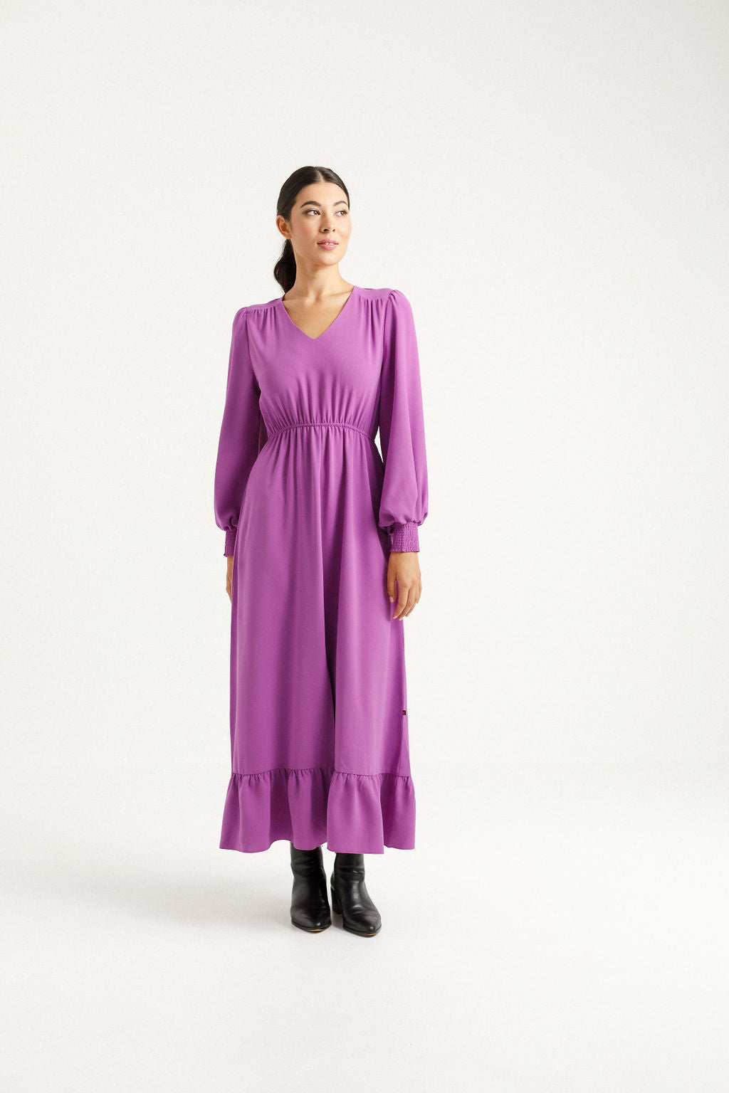 Long Sleeve Greta Dress - Orchid