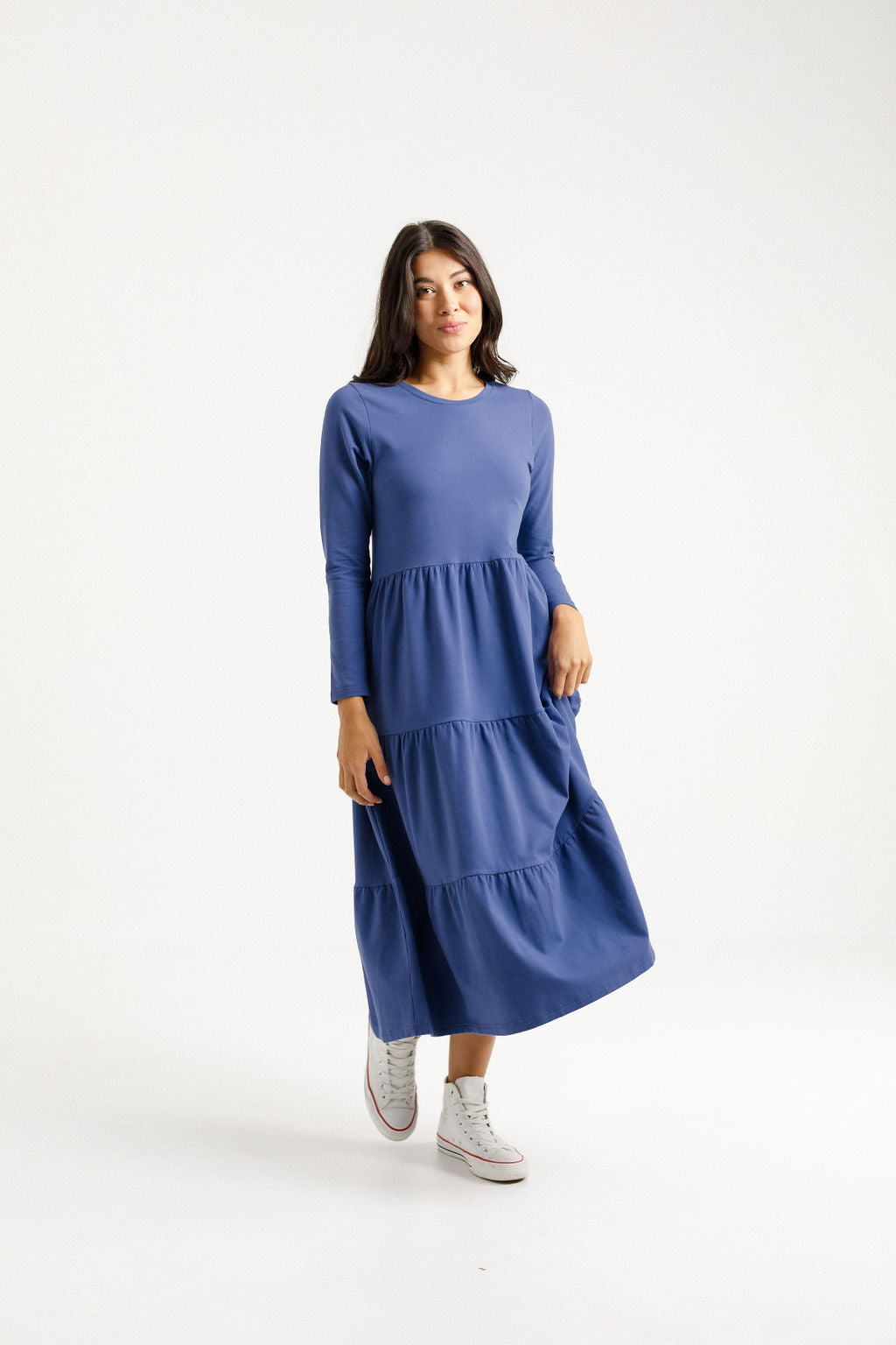 Long Sleeve Kendall Dress - Hyacinth
