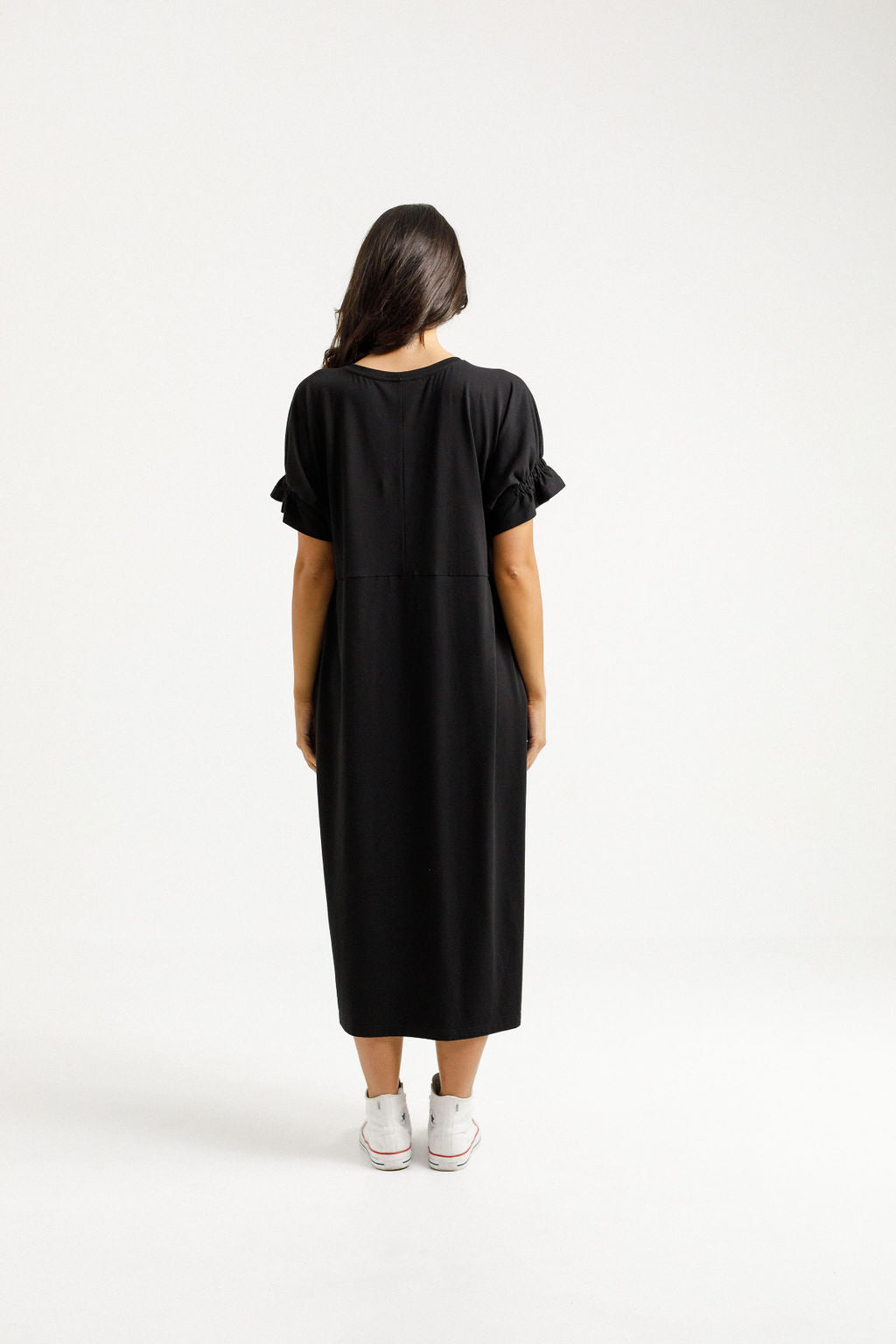 Nevaeh Midi Dress - Black