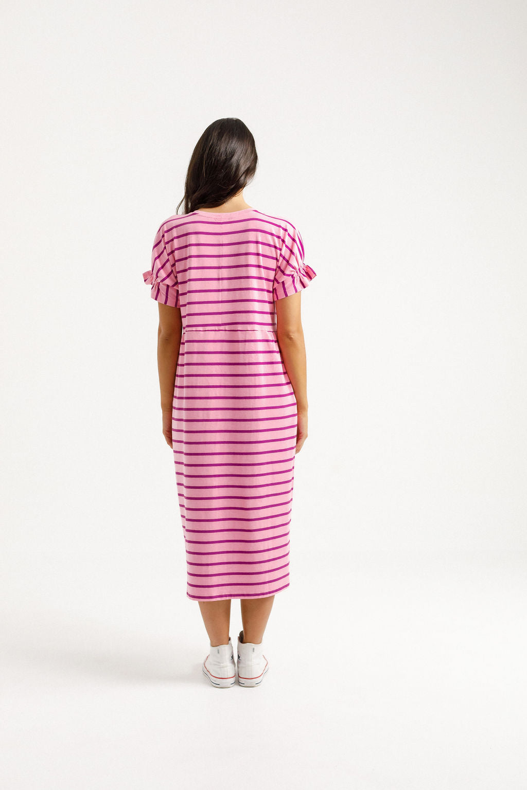 Nevaeh Midi Dress - Candy Stripe