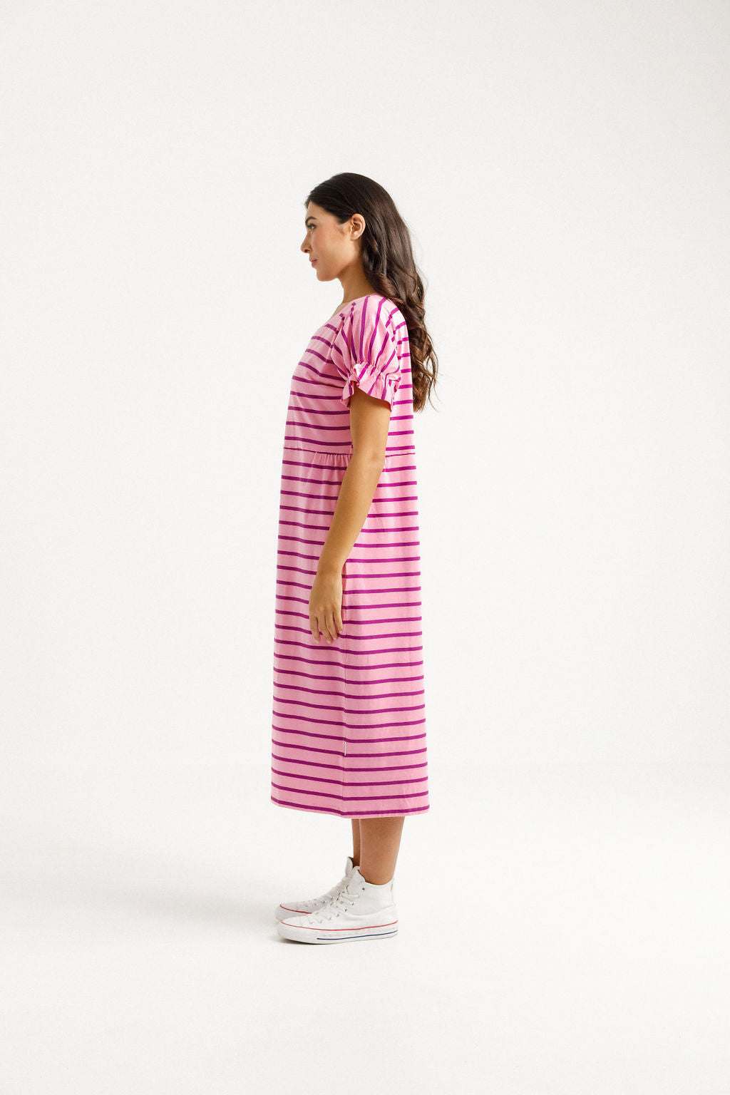 Nevaeh Midi Dress - Candy Stripe