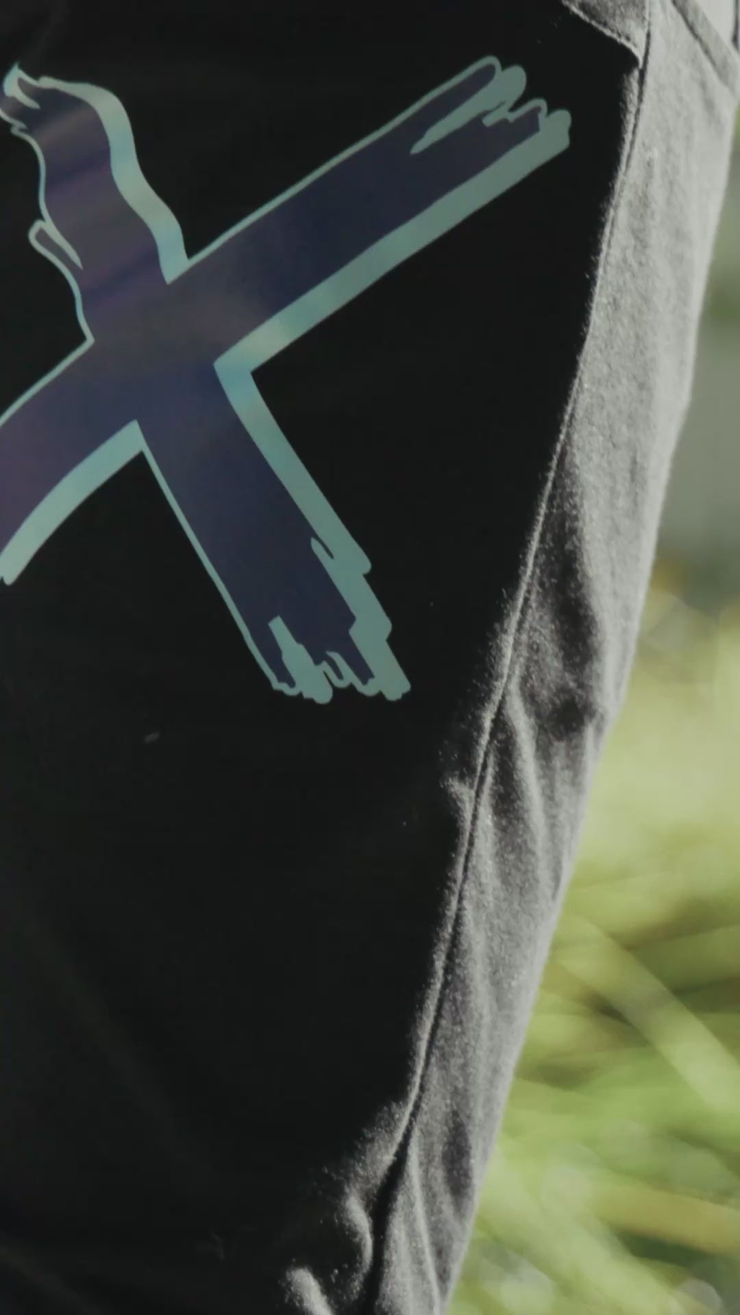 3/4 Apartment Pants - Black with Marine Blue Shadow X