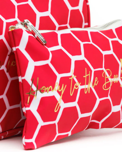 Cosmetic Bag Medium - Honey Bee Print