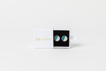 Studs - Dot - Navy/Grey