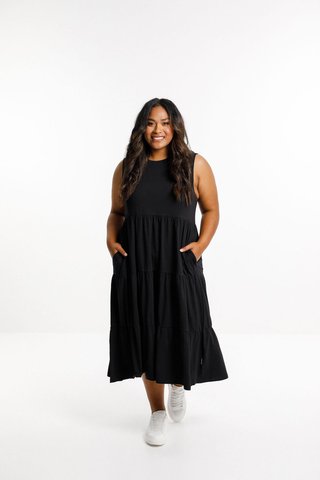 Kendall Singlet Dress - Black