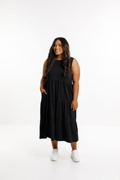 Kendall Singlet Dress - Black