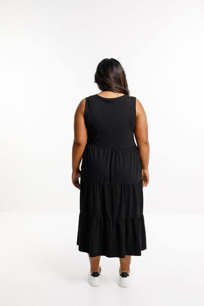 Kendall Singlet Dress - Black