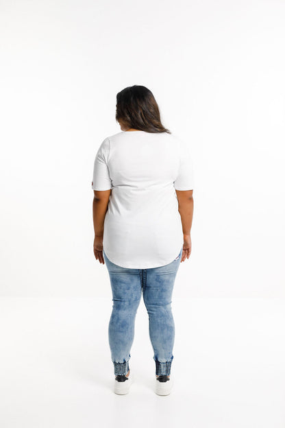 Long Tee - White