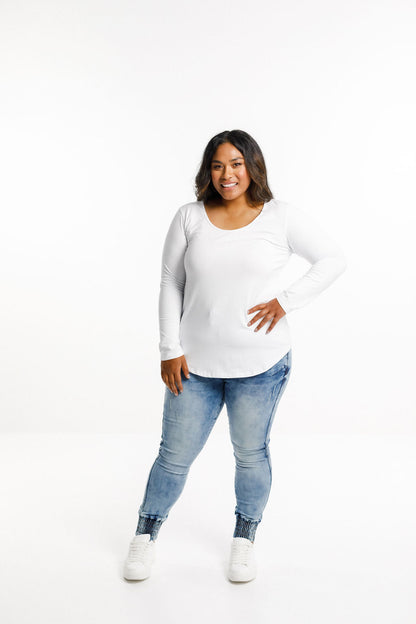Long Sleeve Tee - White