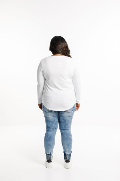 Long Sleeve Tee - White