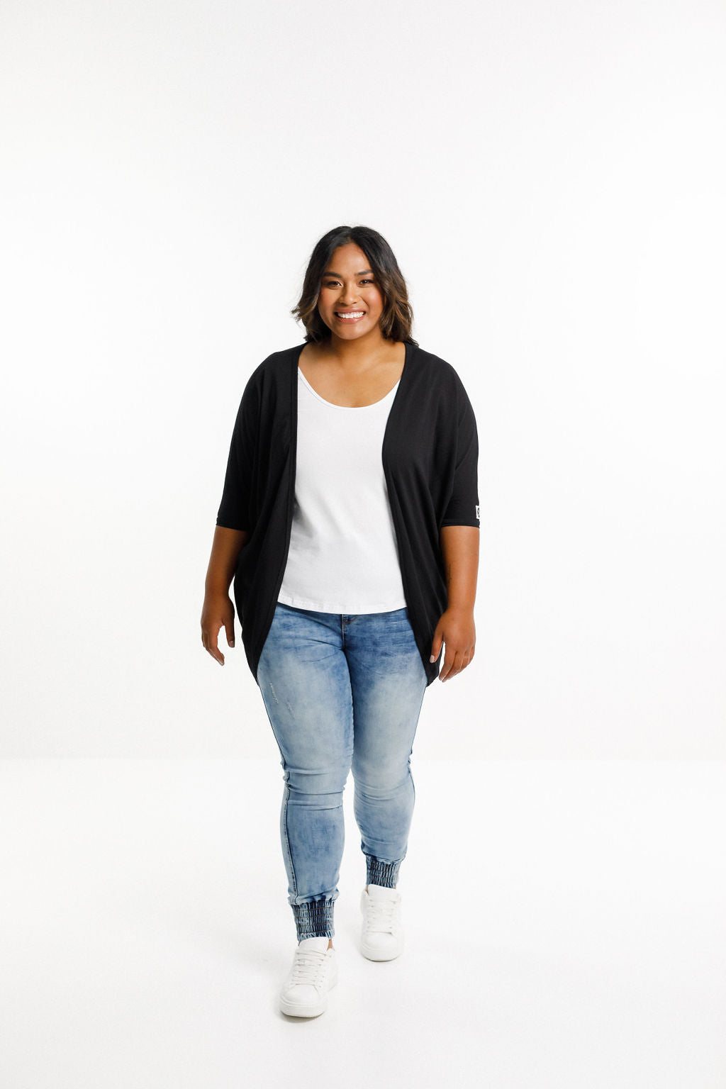 Summer Batwing Cardi - Black