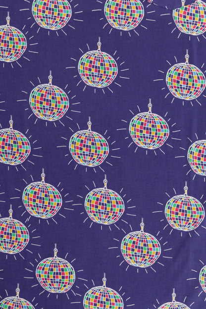 Long Sleeve Tee - Disco Ball Print