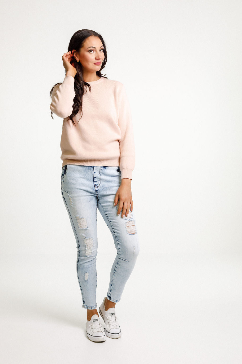 Ava Crew - Peach