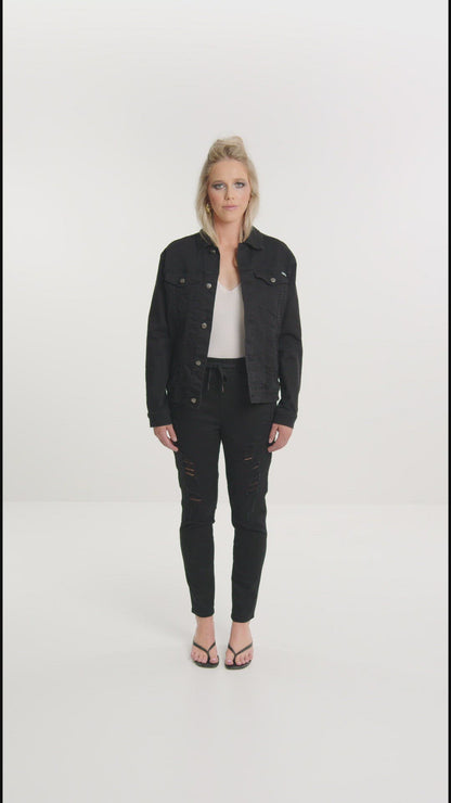 Classic Denim Jacket - Jet Black