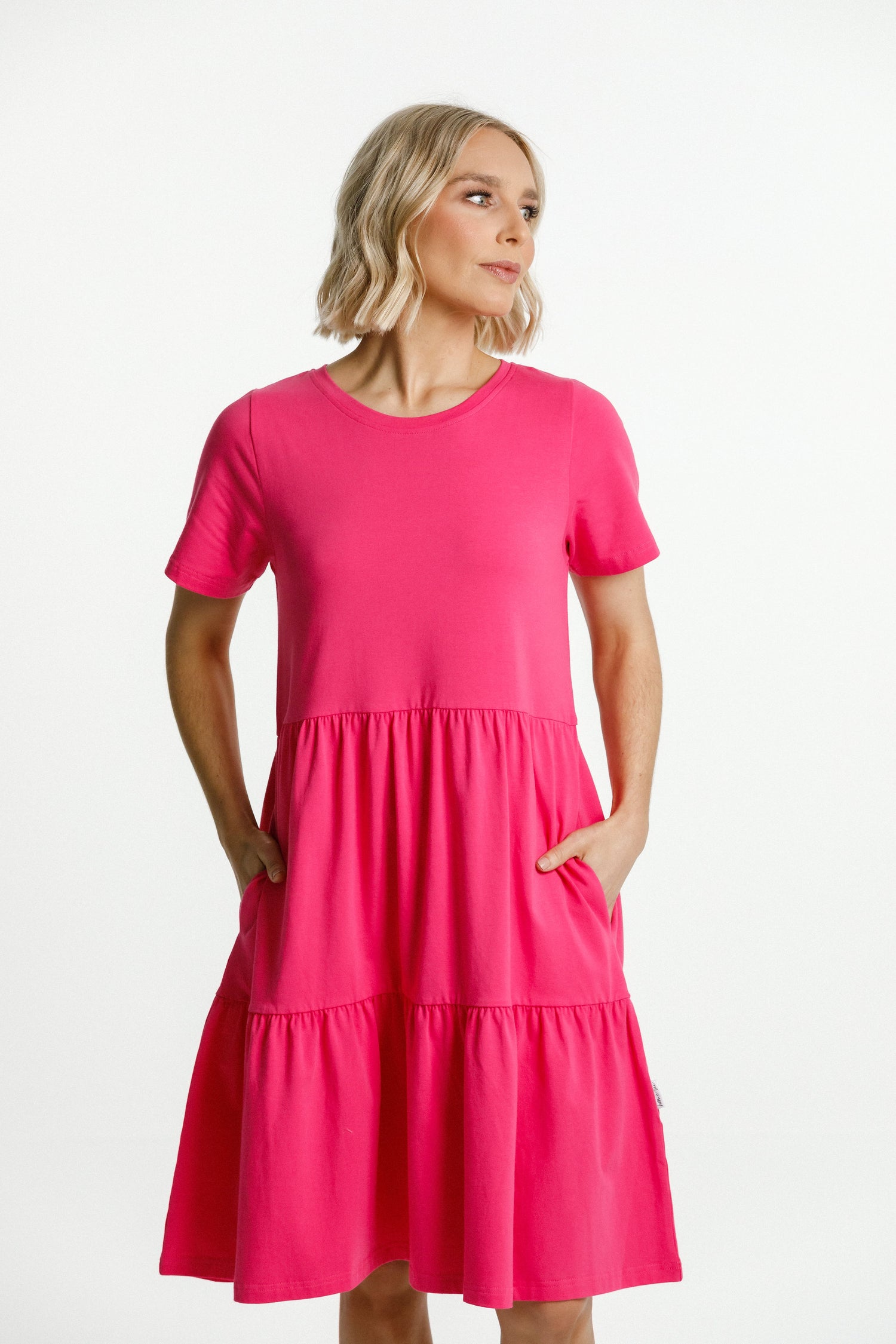 Kylie Dress - Raspberry Pink