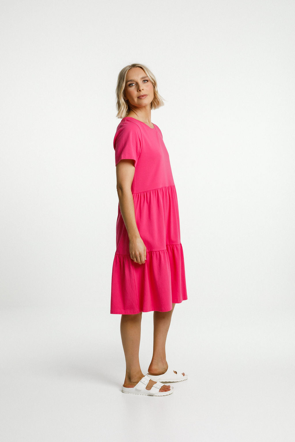 Kylie Dress - Raspberry Pink