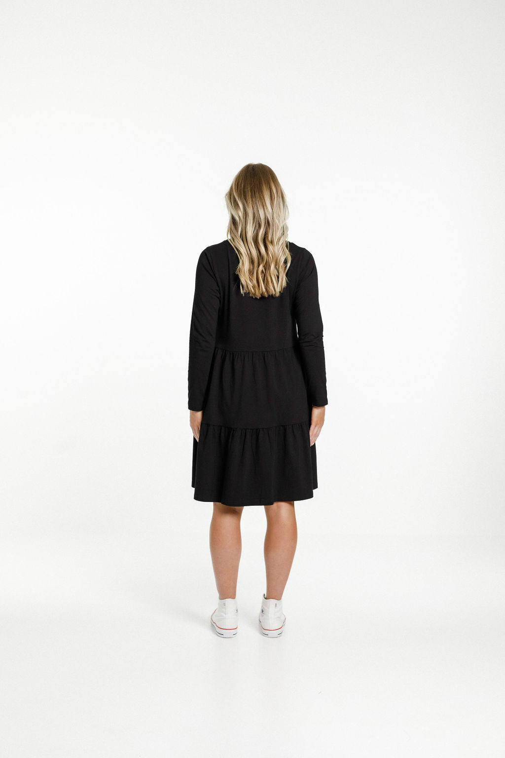 Long Sleeve Kylie Dress - Black