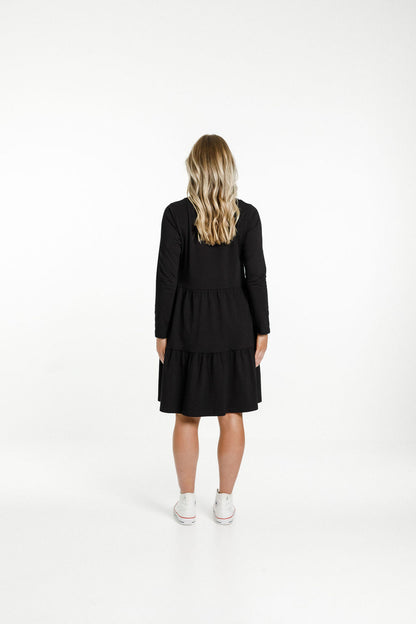 Long Sleeve Kylie Dress - Black