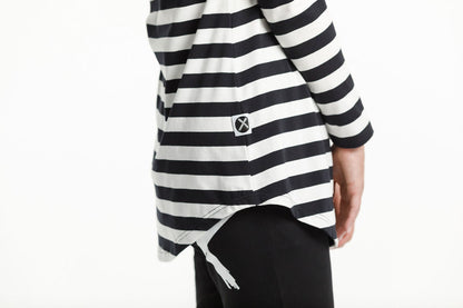 Long Sleeve Tee - Black &amp; White Stripes