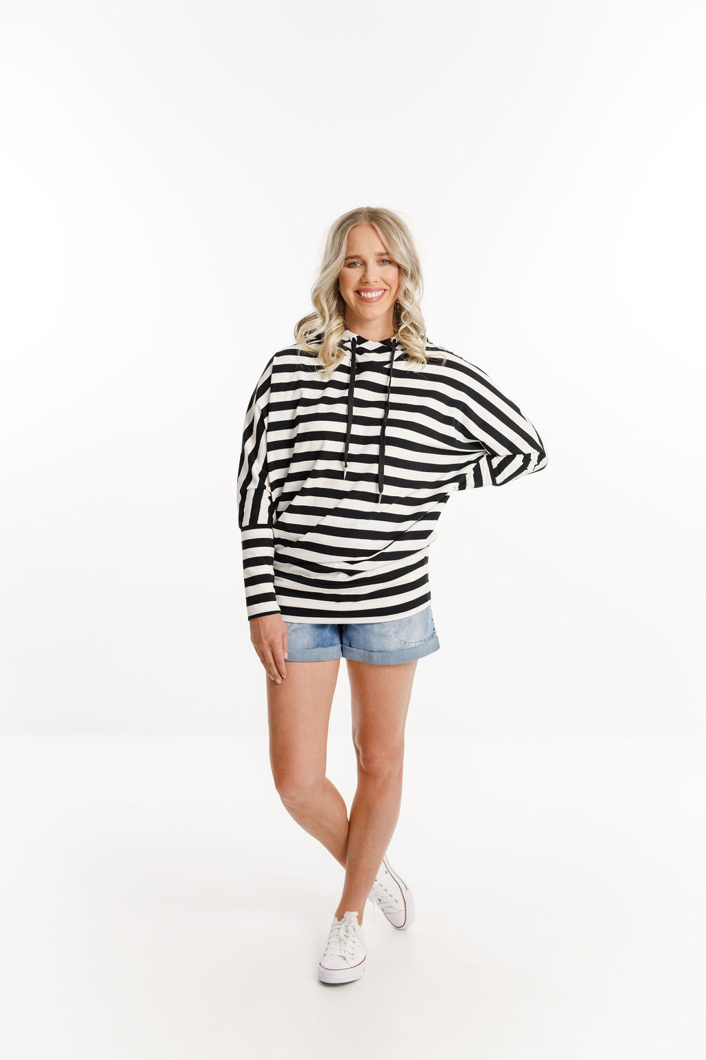 Ellen Tee - Sale - Black &amp; White Stripes