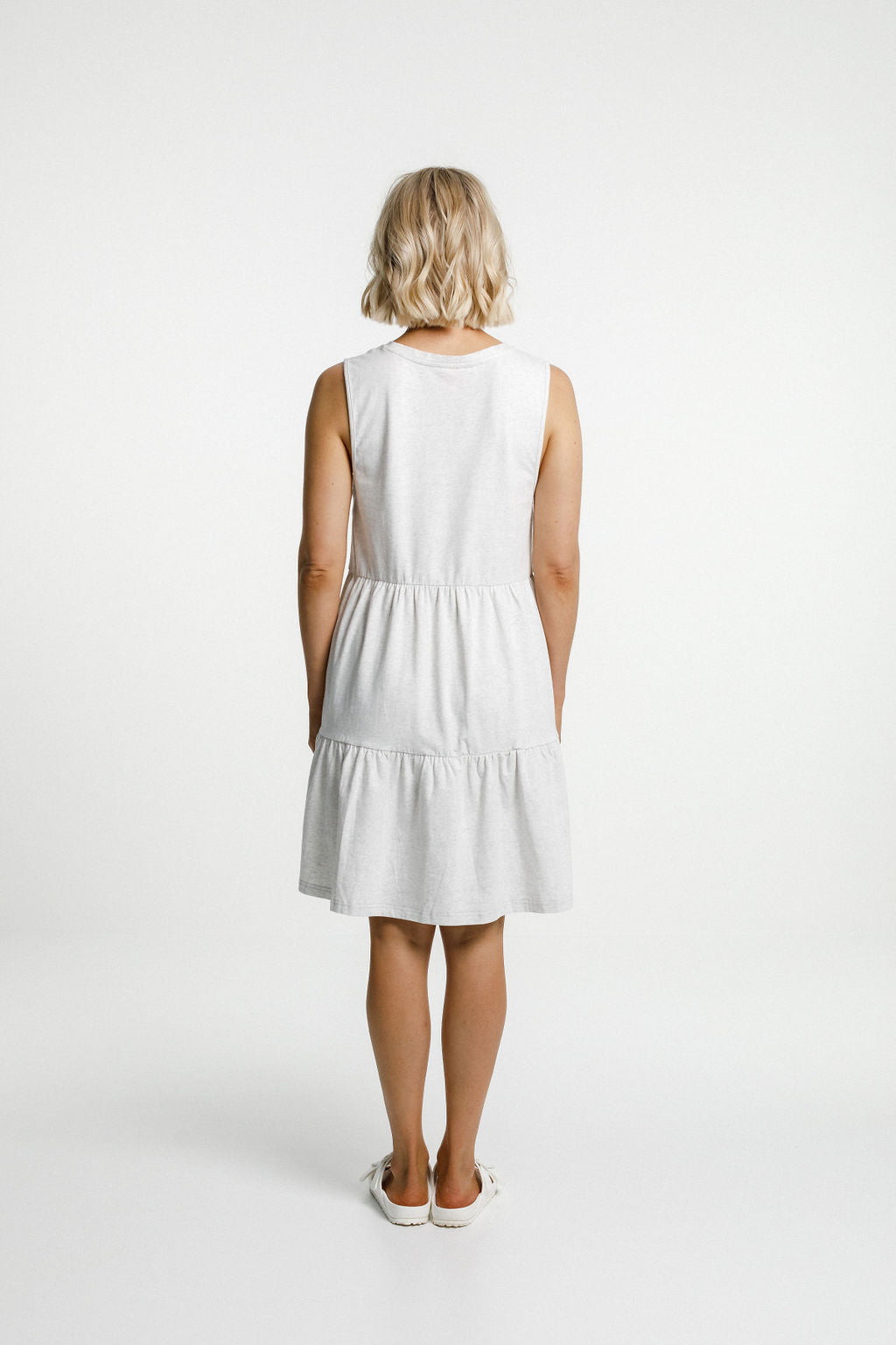 Kylie Singlet Dress - Light Marle