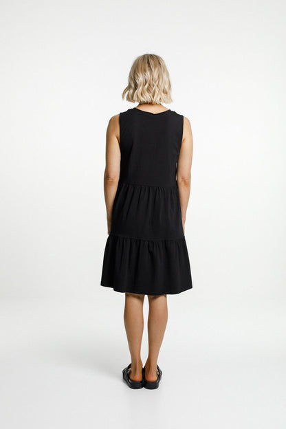 Kylie Singlet Dress - Black